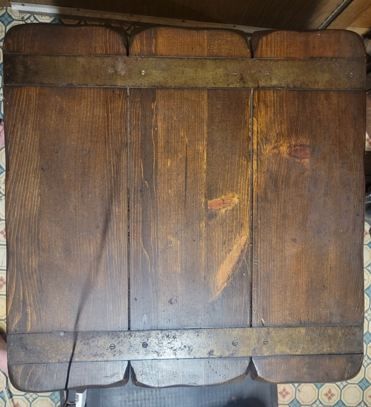 Rare Vintage Coastal/Nautical Block Design End/Side Table W/Ship Pulley & Rope gallery