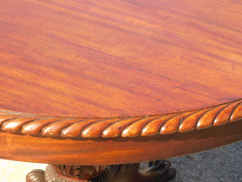 Mahogany Breakfast Table Game Table 38.5 inch Diameter circa 1890 gallery