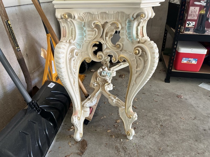 Baroque Revival Italian Rococo Center Console Table gallery