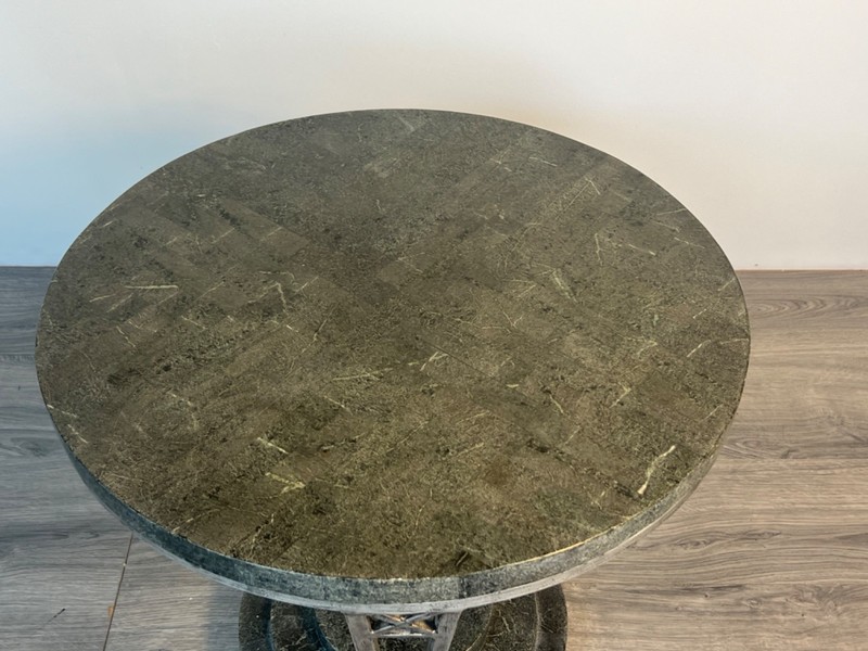 Tessellated Stone Around Deco Side Table, Deco Table, Side Table gallery