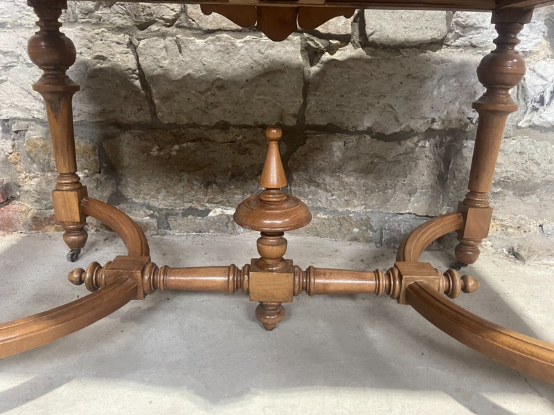 Antique Victorian Renaissance Revival 1870's Writing / Library Table gallery