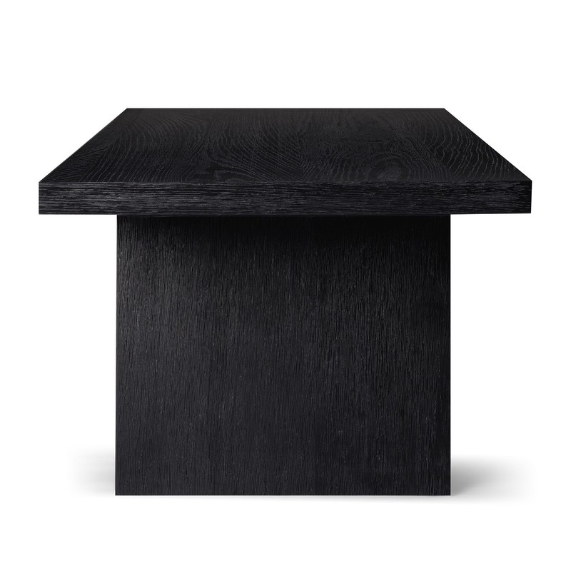 Maven Lane Marcella Wood Coffee Table, Contemporary Accent Table, Aged Black gallery