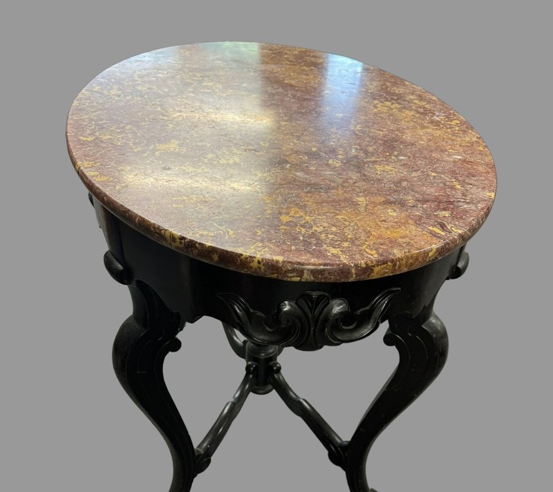 Antique Victorian Marble Top Parlor Center Table gallery