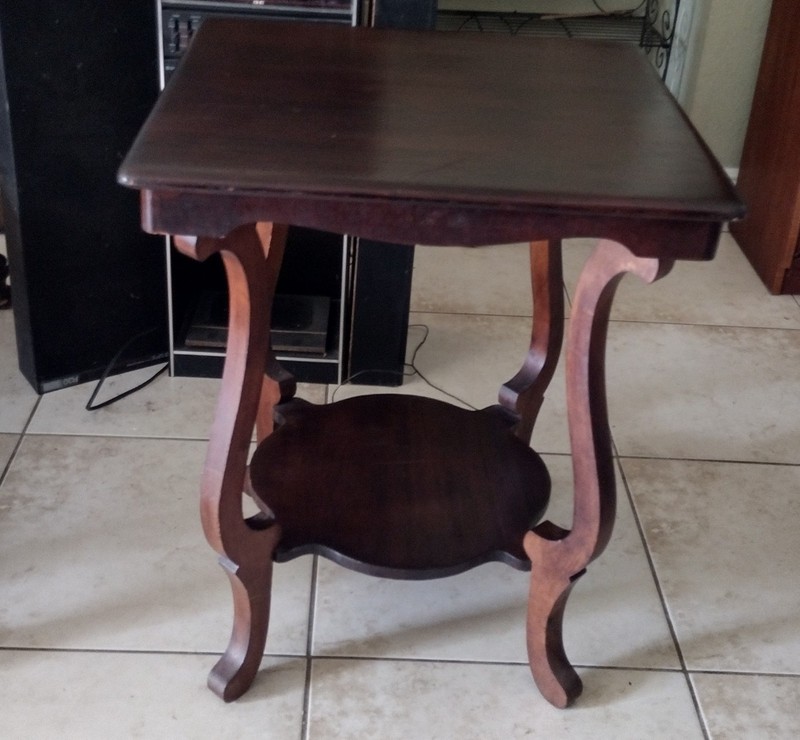Vintage Bombay Company Mahogany Half Moon Demilune Entry Console Table