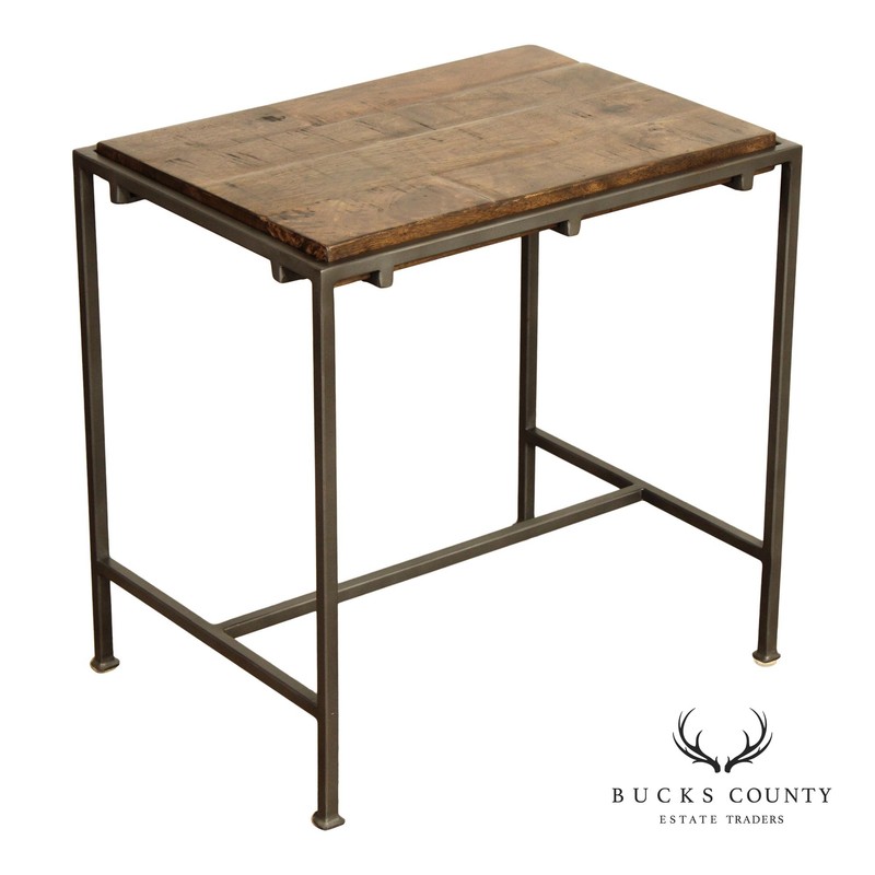 Industrial Style ‘Simien’ Iron End Table