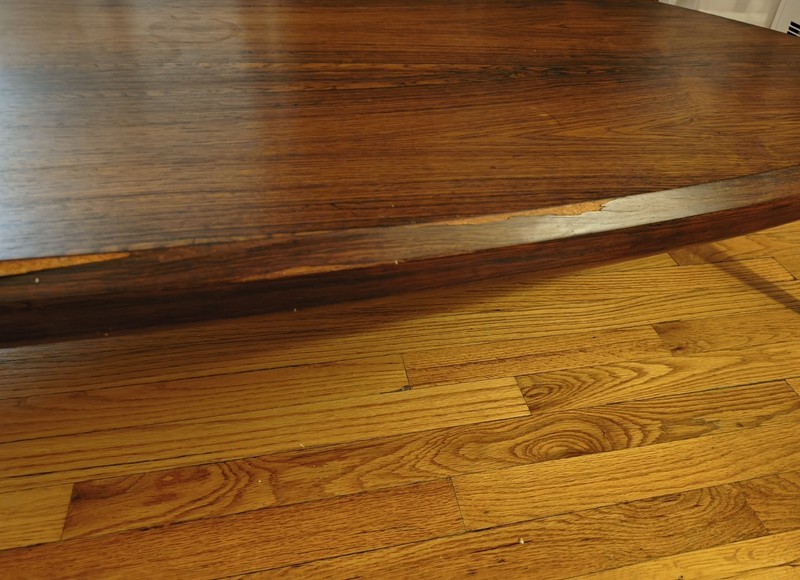 Danish Rosewood Half Moon Coffee Table By CFC Silkeborg of Denmark gallery