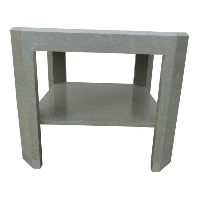 mid century style cube lamp end table night stand gallery