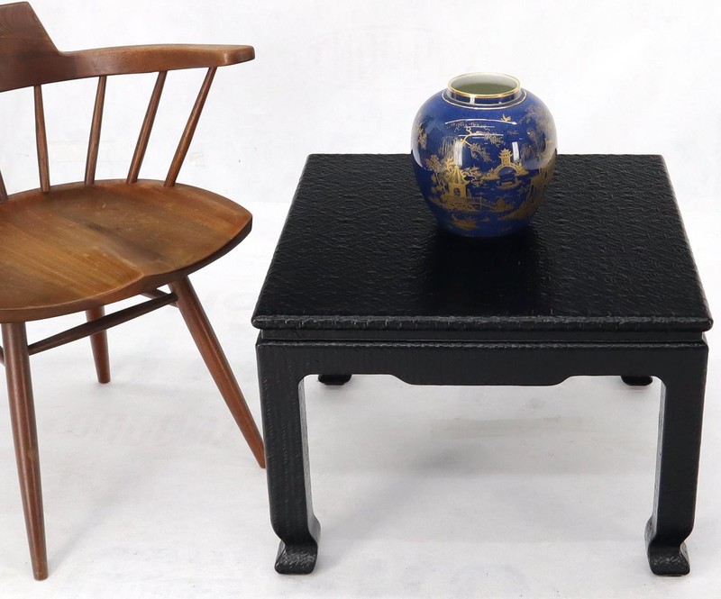 Mid-Century Modern Cloth Wrapped Square Side End Table gallery