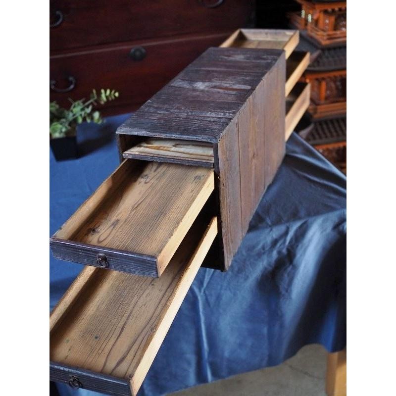 Antique Japanese Edo Period Double Drawer Koro-ten D Size 21cm (8.3in) gallery