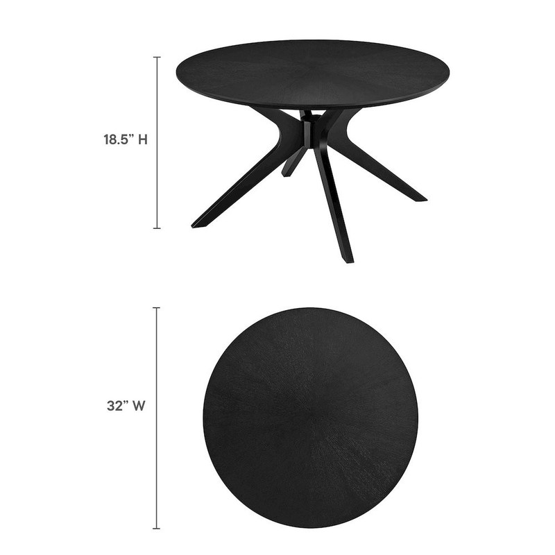 Crossroads Round Wood Coffee Table gallery