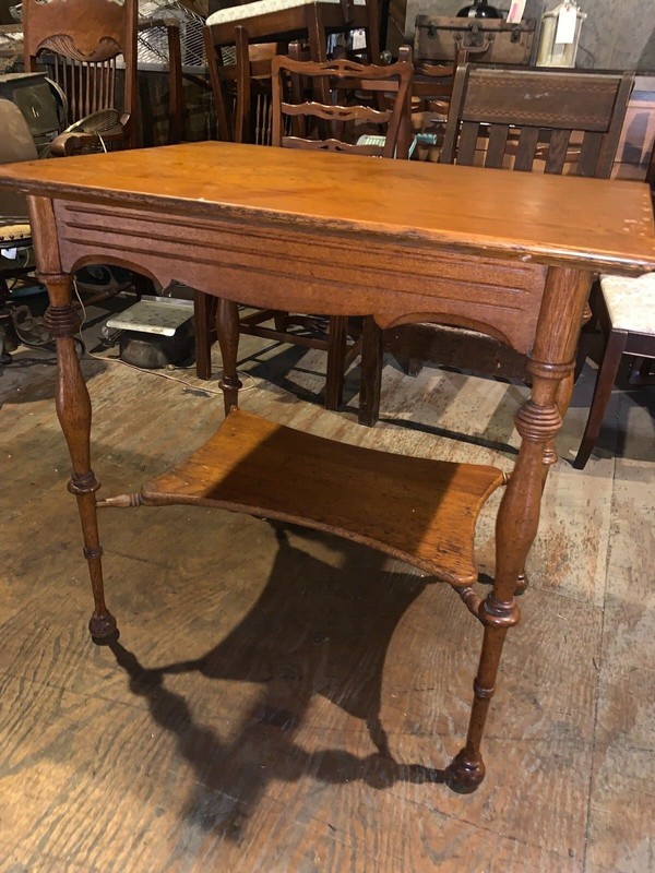 Antique Early Ball & Stick Vintage Table gallery