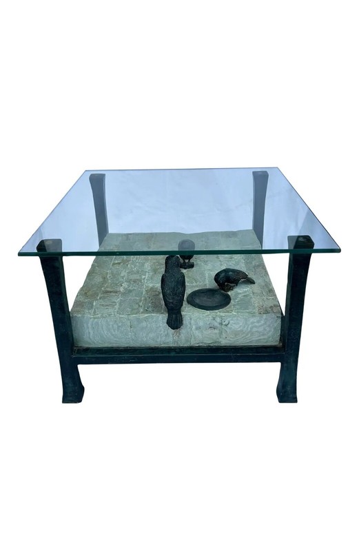 1990s Vintage Postmodern Maitland-Smith Accent Side Table