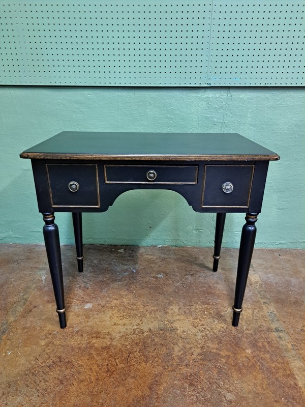Contemporary Black and Gold Dressing Table 20thc