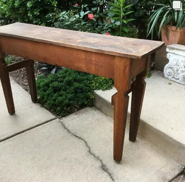 Antique Mixed Wood Primitive Middle Tennessee Side or Serving Refectory Table gallery