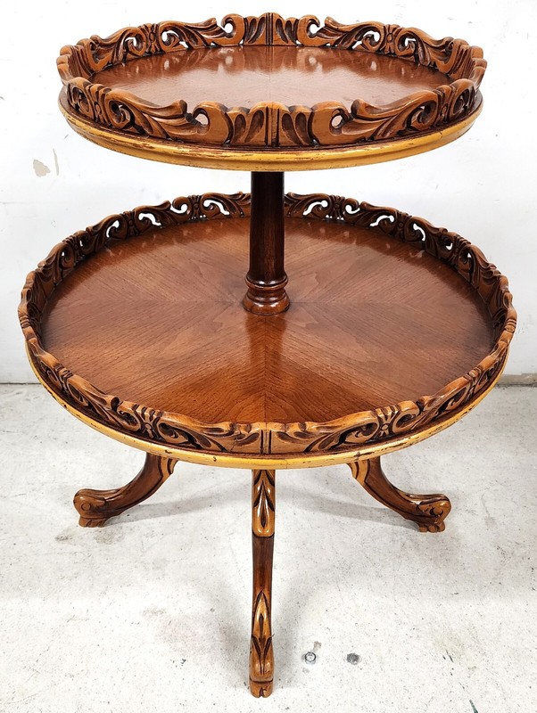 Antique French Table 2 Tier Dumbwaiter gallery