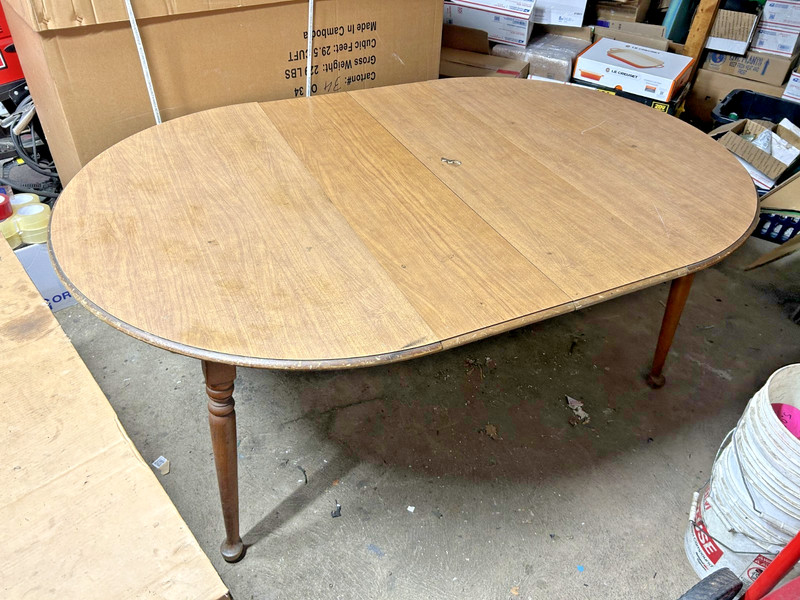 The Watertown Slide – Kitchen TABLE – with 2 leaf round OVAL 72″ Furniture