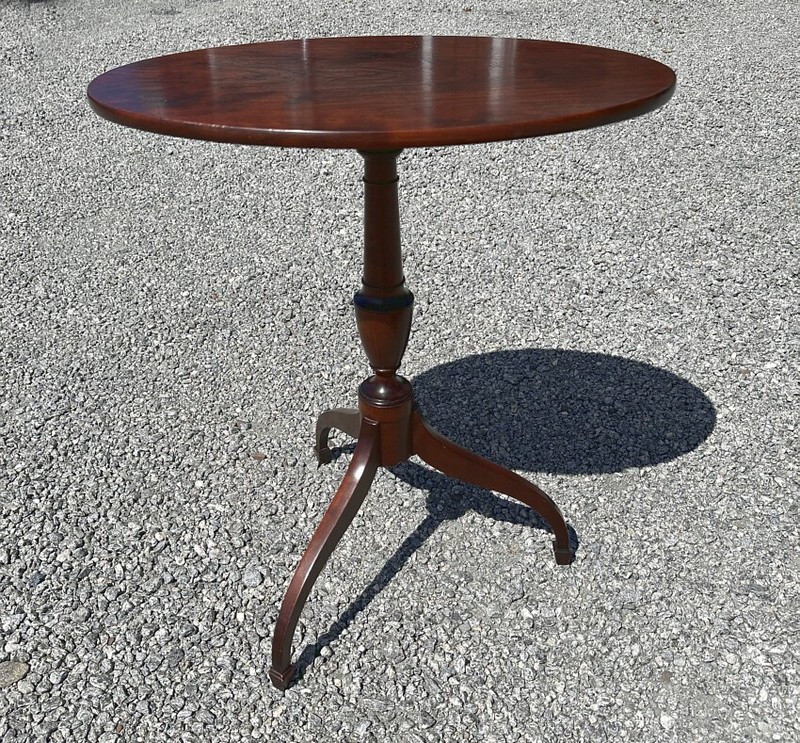 Vintage Jeffrey Greene Hepplewhite Tip-Top Candlestand solid cherry Federal styl