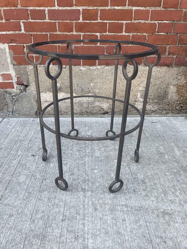 Jean Royere-Style Table Base Iron Vintage gallery