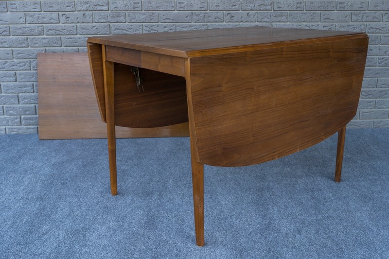 Mid Century Modern Kipp Stewart Drexel Declaration Drop Leaf Dining Table