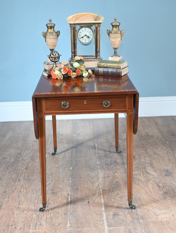 Regency Pembroke Table Mahogany Side Drop Leaf