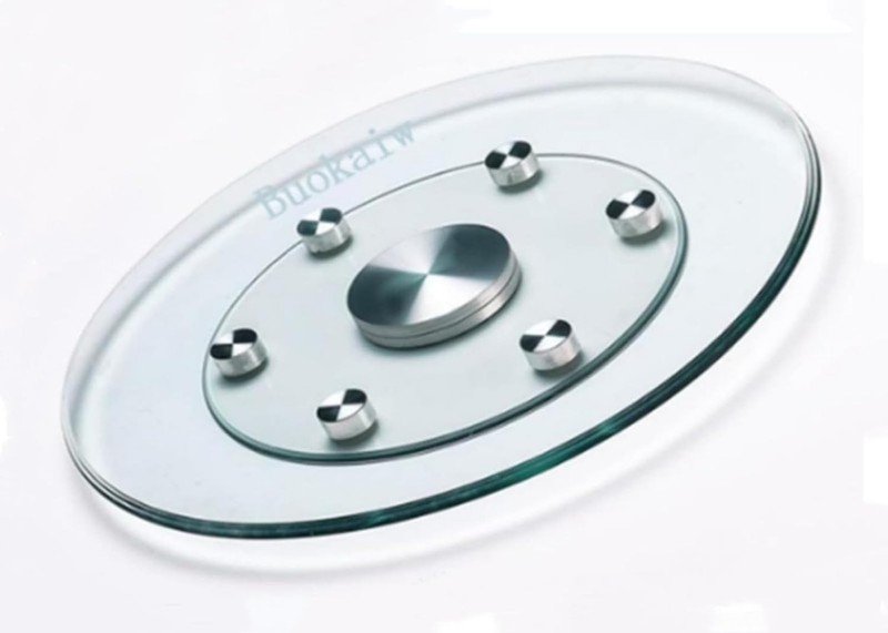 28" Glass Lazy Susan,Thickening Kitchen Dining Table Turntable,Round Tabletop R