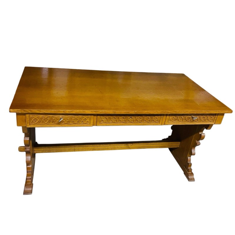 Vintage Gothic Style Writing Desk Table Accent Home Office Decor gallery