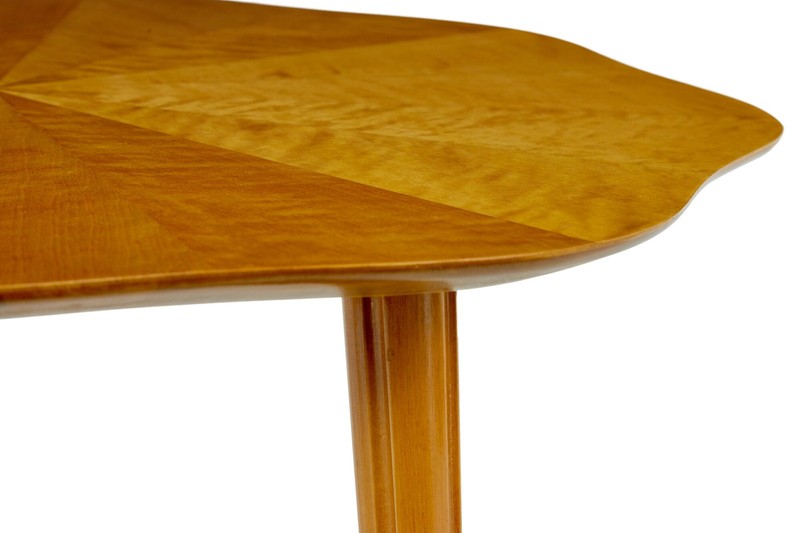 MID CENTURY SCANDINAVIAN SEGMENTED BIRCH COFFEE TABLE gallery