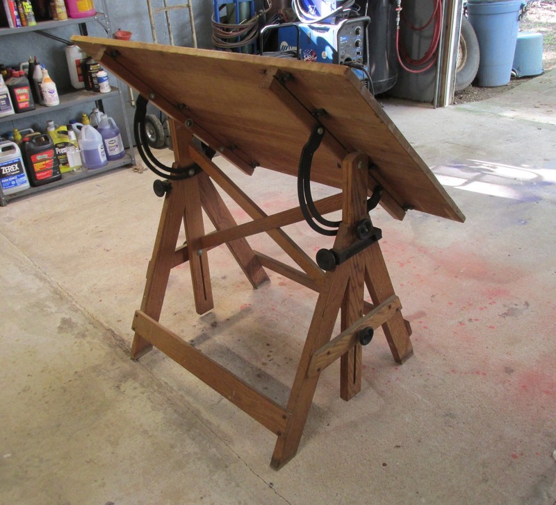 Vintage Keuffel & Esser Co. "Popular" Drawing/Drafting Table, Fully Adjustable gallery