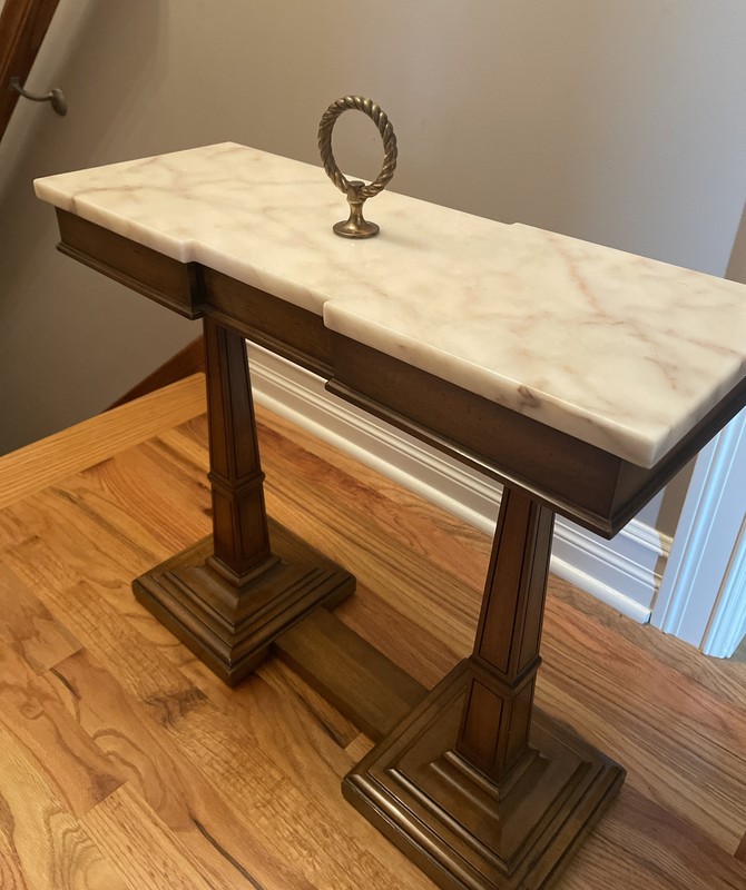 20th Century Marble Top Weiman Table gallery
