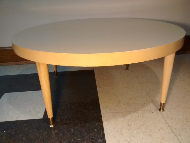 Mersman Round Blonde Formica Coffee Table
