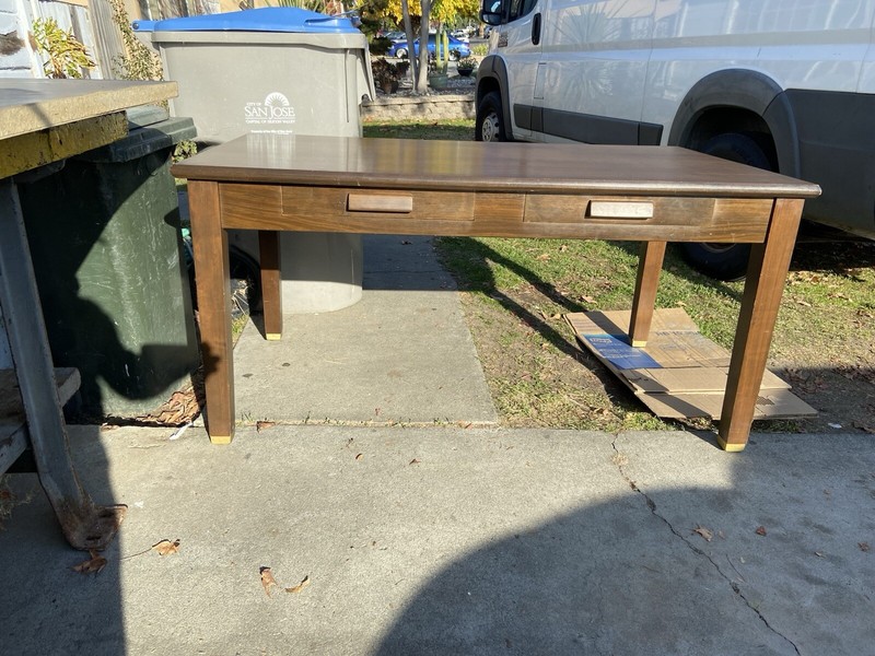 Vintage Wooden Desk Table gallery
