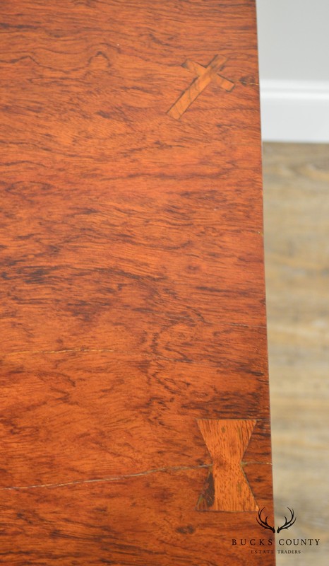 Exotic Rosewood top Studio Crafted Table with Bowtie and Cross gallery