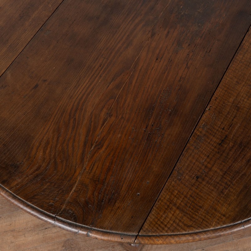 18th Century Portuguese Chestnut Drop Leaf Dining Console Table gallery