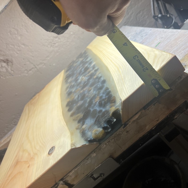 Handmade Live Edge Epoxy River Pebble Table gallery