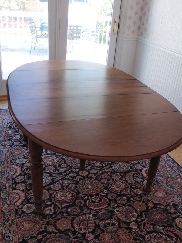 Antique Dining Table 100+ Years Solid Pecan Wood Dining Table For 10 Persons