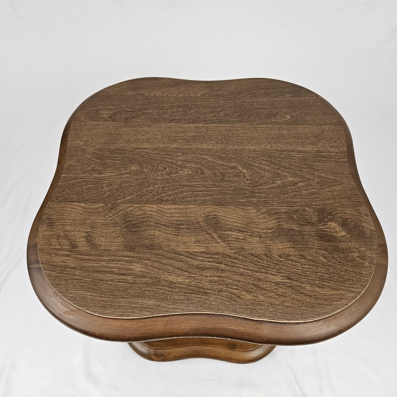Vintage Mersman End Table Tulip Maple Pedestal Lamp 70's Mid-Century Modern MCM gallery