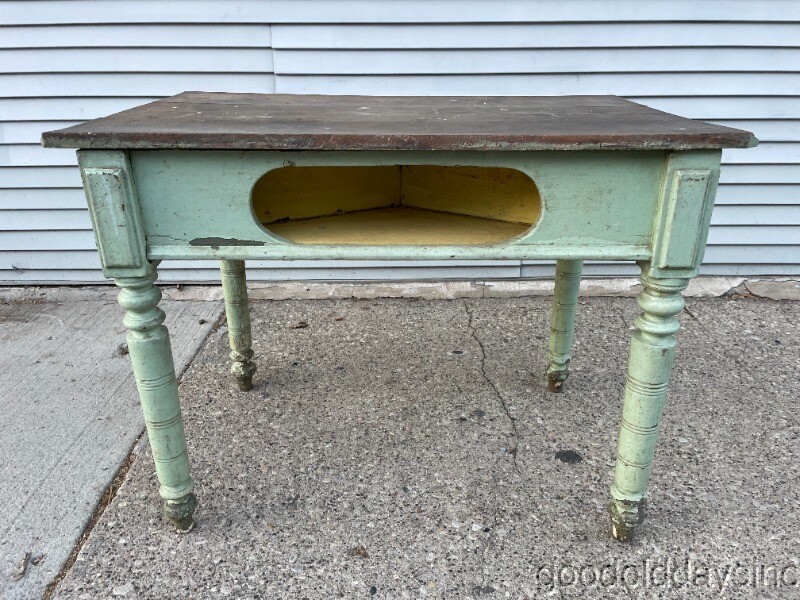 Old Antique Primitive Game Table 41 x 25 gallery