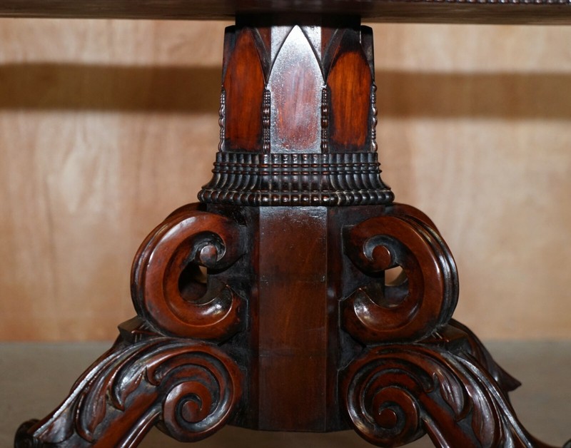 RESTORED ANTIQUE GILLOWS CUBAN MAHOGANY DUMB WAITER METAMORPHIC OCCASIONAL TABLE gallery