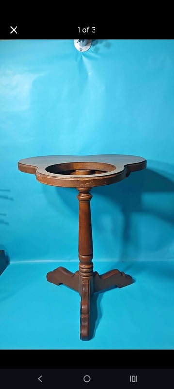 Vintage Tell City Chair Co. Cigar Smoking Stand Clover Table gallery