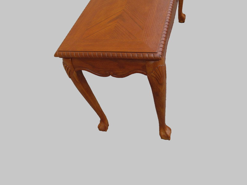 62403 Oak Claw foot Console Table Hall Stand Sideboard Server gallery