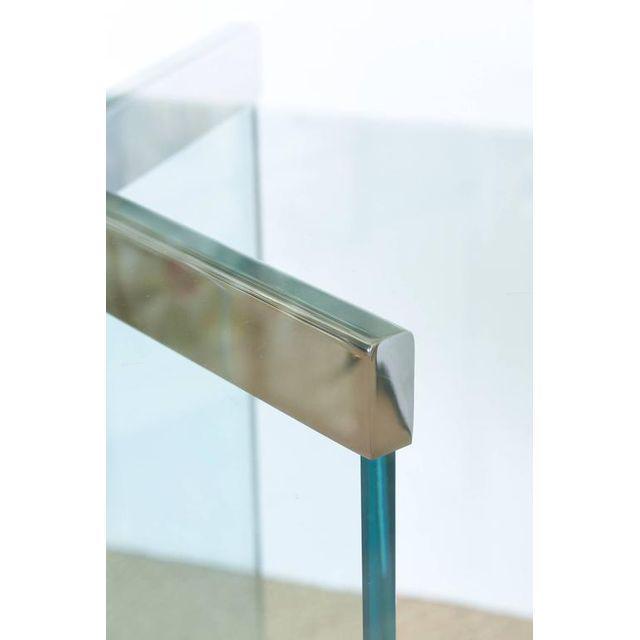 IRVIN ROSEN'S Sculptural-Cut Glass Mid-Century Modern Dining Table; Pace Co. gallery