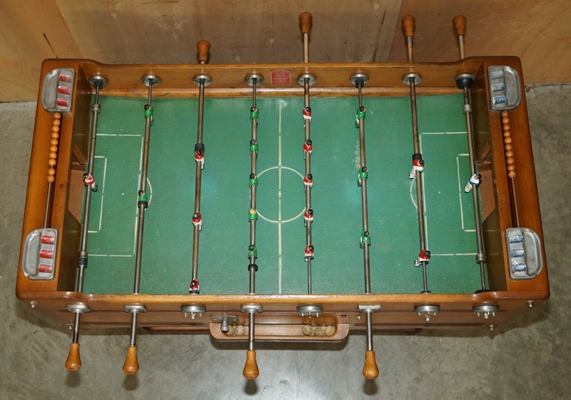 ANTIQUE FRENCH CIR 1920'S R WOLFF LES JEUX AUTOMATIQUES FOOTBALL FOOSBALL TABLE gallery