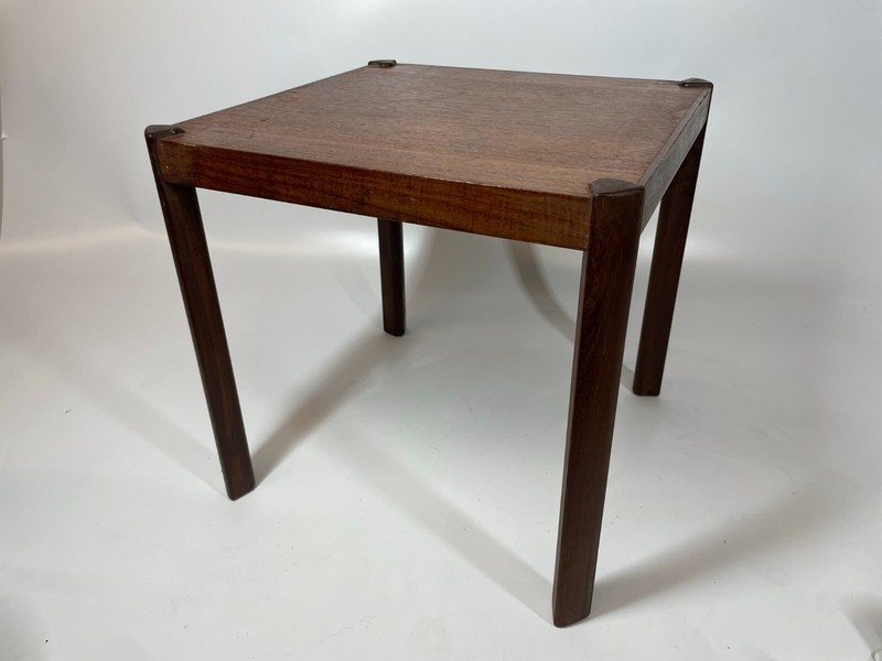 Vintage Hans Olsen LH Lindebo Hansen Mid Century Denmark Teak 13.75" End Table gallery