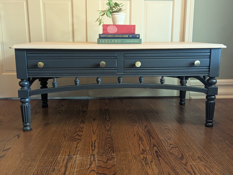 Restored Vintage Solid Wood Coffee Table & End Table Set | Local Pickup Only gallery