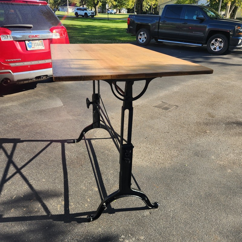 antique Drafting Table cast iron frederick post gallery