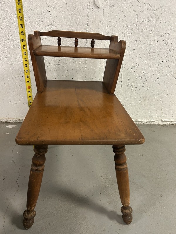 Nutmeg Maple Colonial Style Telephone End Table Solid Wood