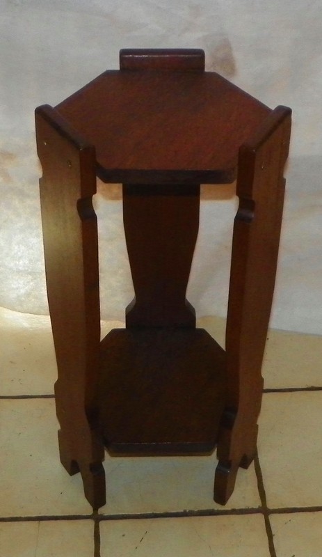 Mahogany Arts & Crafts Mission Plant Stand (PS112) gallery