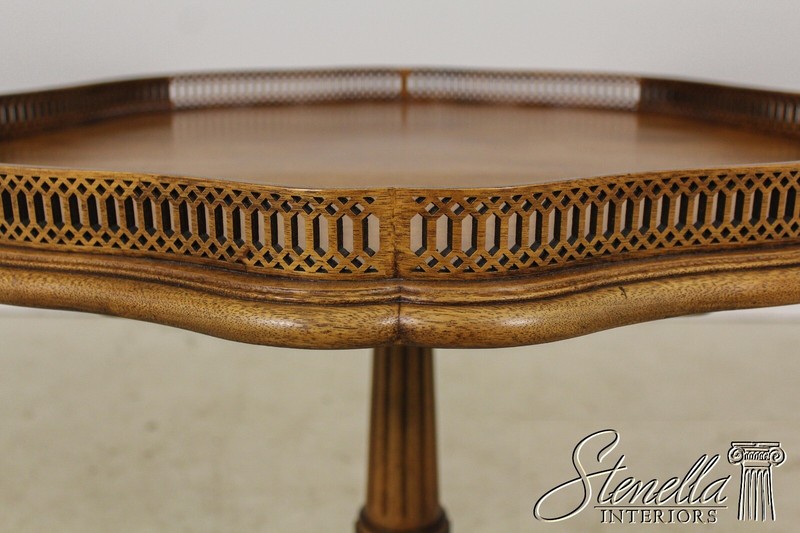 L56664EC: JOHN WIDDICOMB Georgian Mahogany Pie Crust Lamp Table gallery