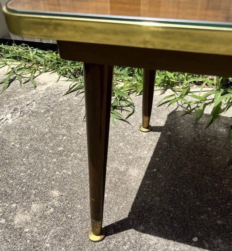 Rare Vintage Hand Carved Black Forest German Coffee & End Tables W/ Glass Top. gallery