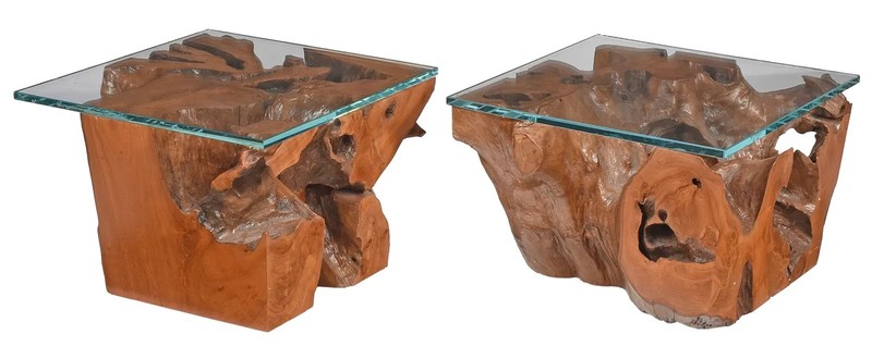 Unique Contemporary Driftwood End or Side Tables – Custom Pieces –